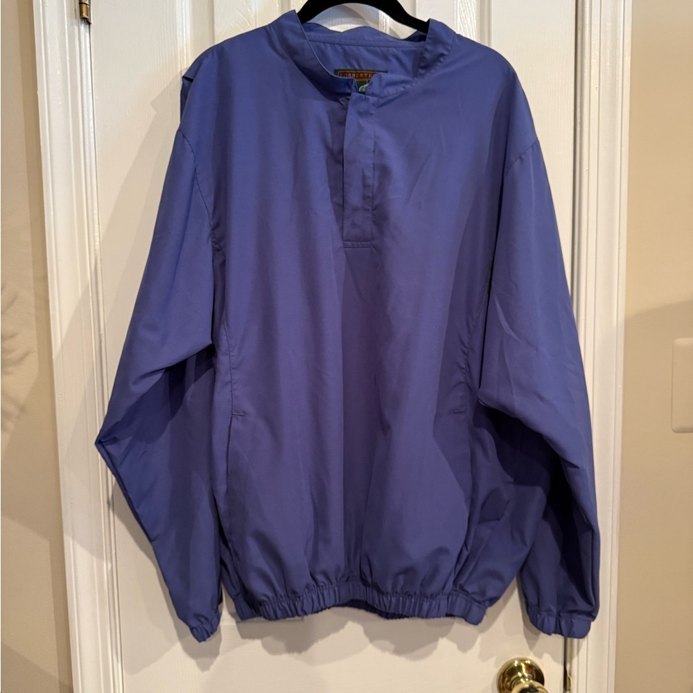 Forrester's Sportech Men’s Blue Snap Neck Pullover Windshirt Jacket Size Medium